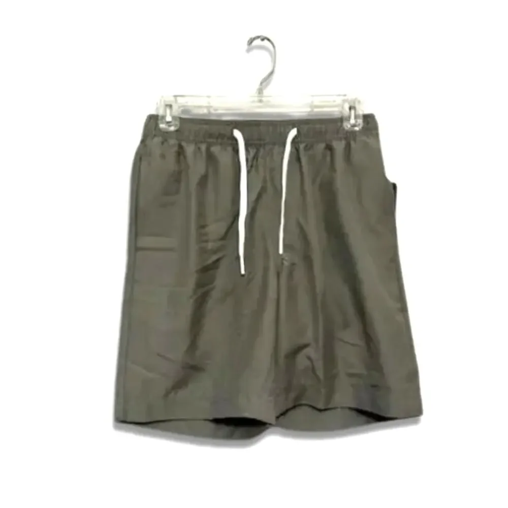 Nordstrom Swim Trunks Elastic Waistband Back Pockets Quick-Drying Gray M XS NWT